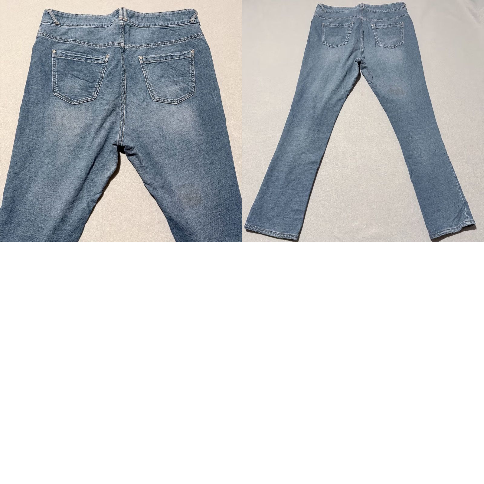 Vintage Lane Bryant Jeans Women's Medium Wash Denim Distressed Classic Straight - 18 Size 40" / US 18 - 9 Thumbnail