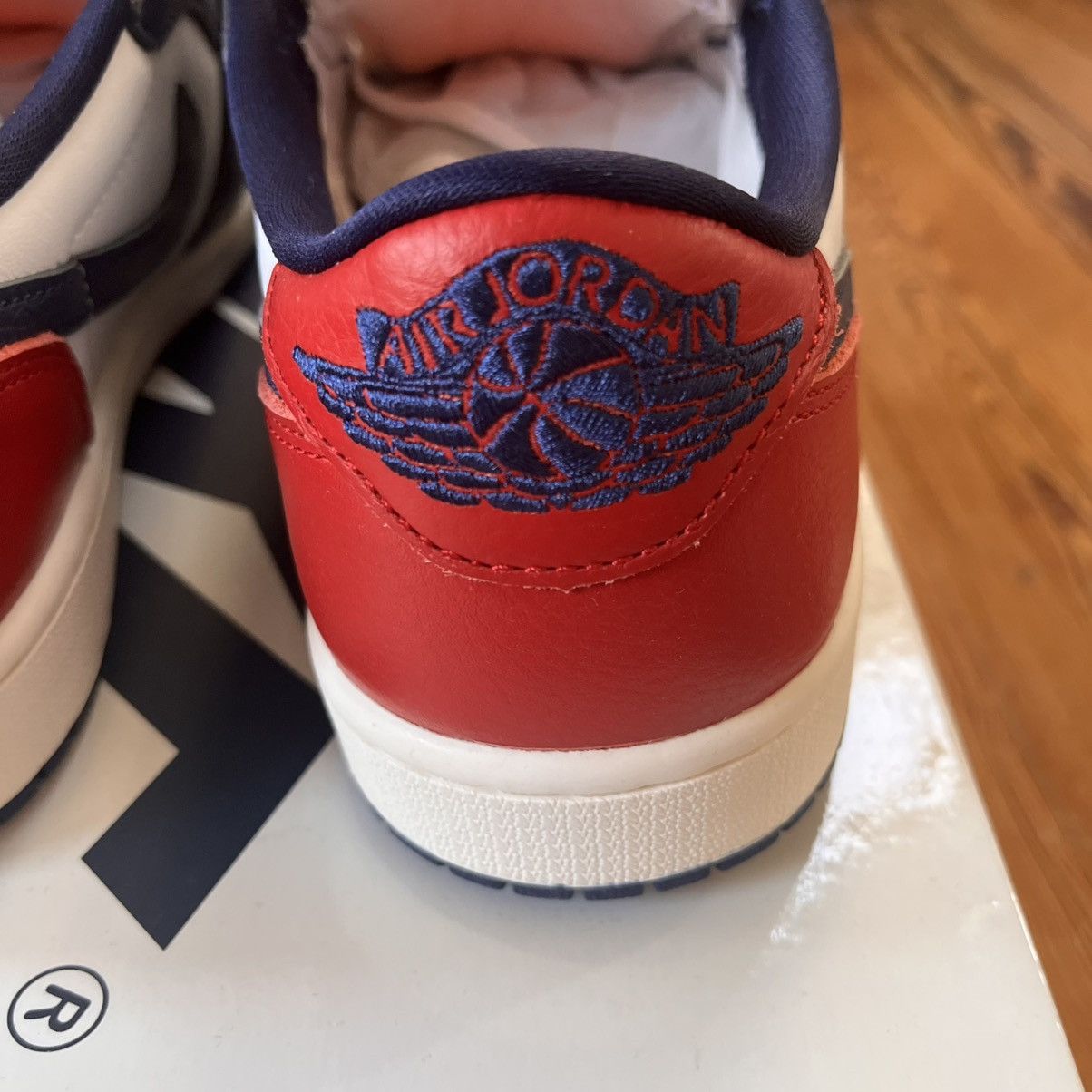 Nike New Air Jordan 1 Low OG Howard University SIZE 9.5 US MEN Size US 9.5 / EU 42-43 - 7 Thumbnail