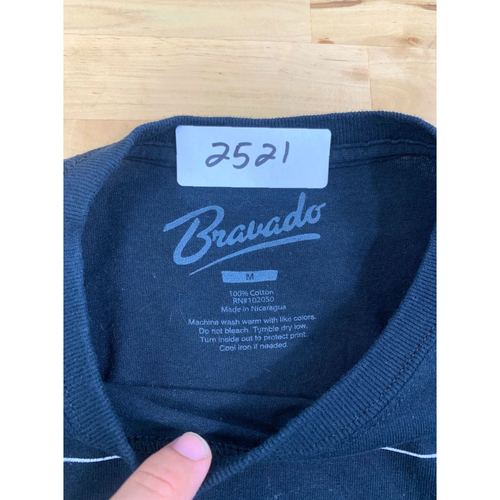 Bravado Tupac Shakur Shirt Mens Medium Black Short Sleeve Cotton 2Pac Rap Adult M Bravado Crew Neck T-Shirt Size US M / EU 48-50 / 2 - 3 Thumbnail