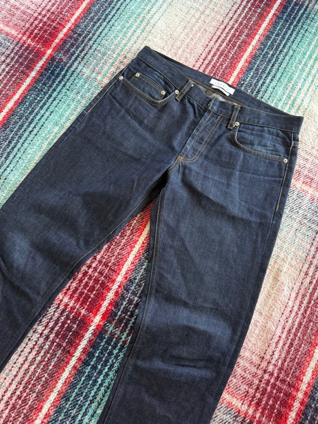 Sandro Sandro Slim Straight Dark Wash Jeans Waist 31 Size US 31 - 2 Thumbnail