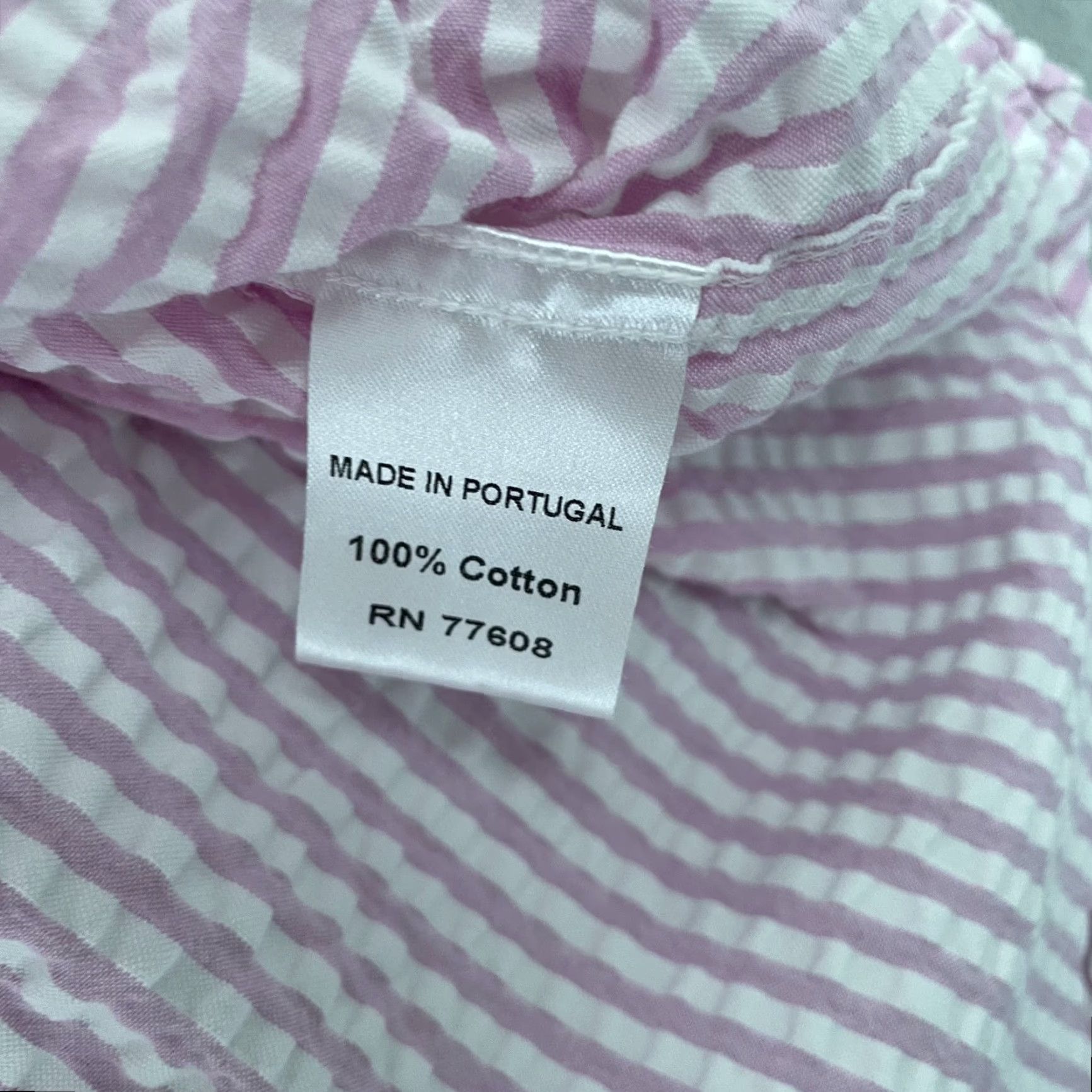 Vintage VINTAGE J. Peterman Shirt Men Button-Down Pink Stripe Seersucker XL Adult Long Sleeve Casual Beachwear Lightweight Cotton Button-Up Mens Size US XL / EU 56 / 4 - 6 Thumbnail