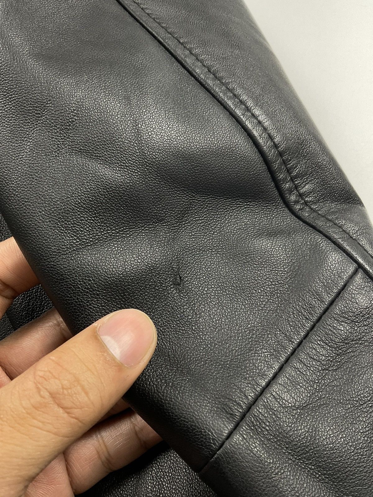 Balenciaga Vintage Balenciaga Leather Jacket Size US XL / EU 56 / 4 - 8 Thumbnail