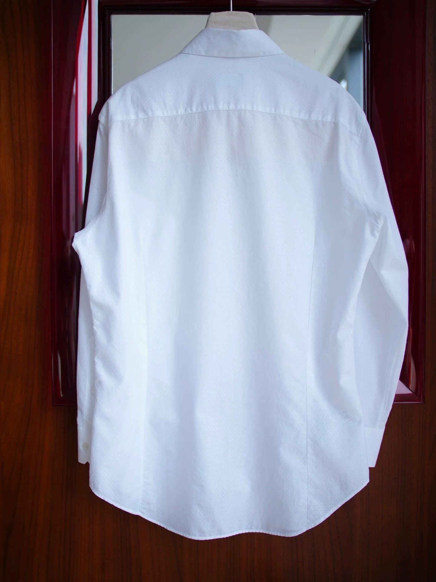 Giorgio Armani White Long Sleeve Button-Up Shirt Size US L / EU 52-54 / 3 - 2 Thumbnail