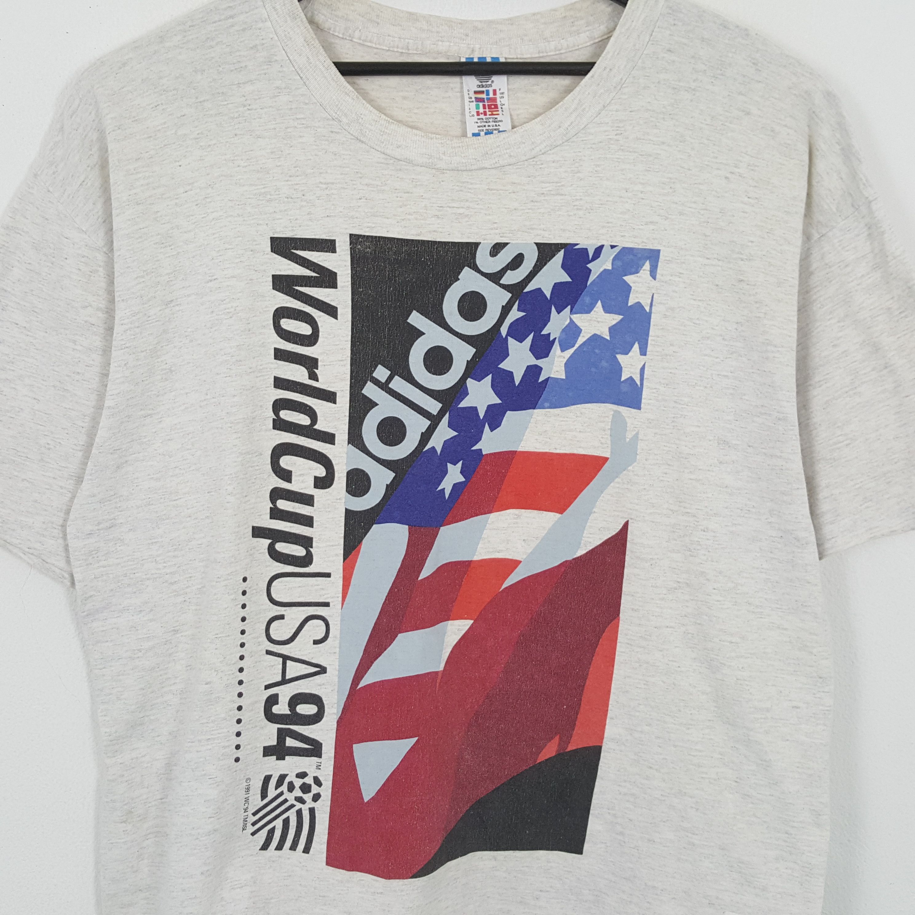 Adidas × Vintage ADIDAS WORLD CUP 1994 USA Promo Style Vintage Tshirt Size US XL / EU 56 / 4 - 2 Thumbnail