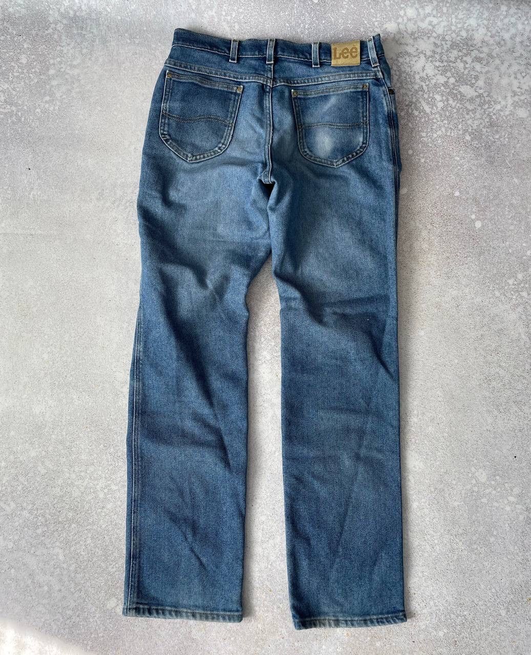 Lee × Vintage Vintage Lee Blue Denim Baggy Pants Y2K Ultra Rare Item Size US 33 - 5 Thumbnail