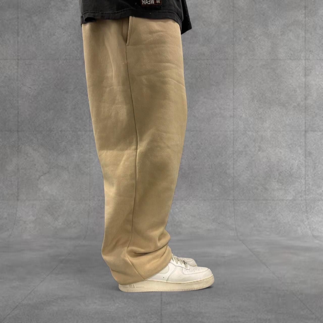Vintage Crazy Vintage Y2K/2000s Baggy Brown Beige tan Anrabess Loungewear Sweatpants! Size US 36 / EU 52 - 1 Thumbnail