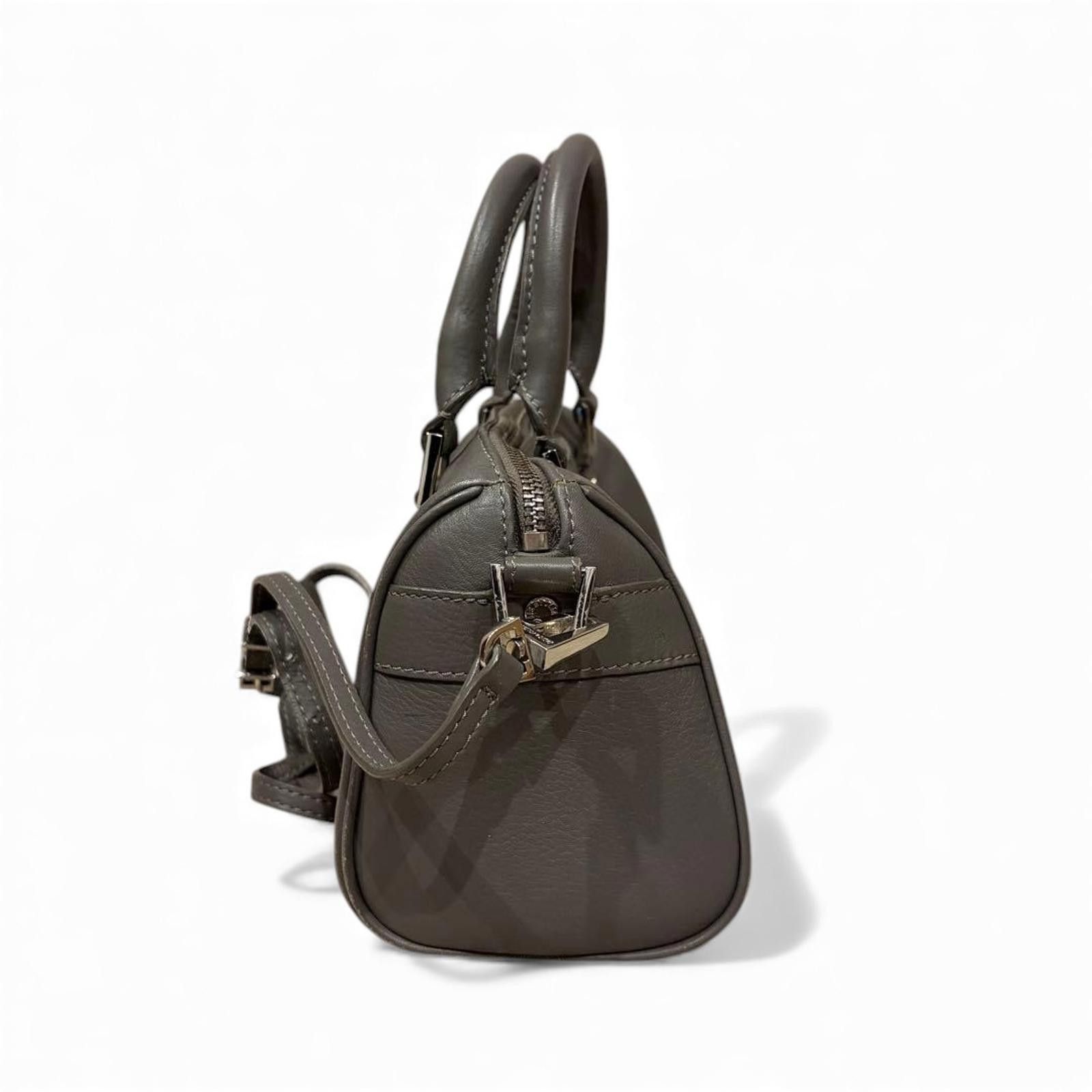 Zadig & Voltaire Zadig & Voltaire - Grey Leather Handbag Dual Handles Size ONE SIZE - 6 Thumbnail