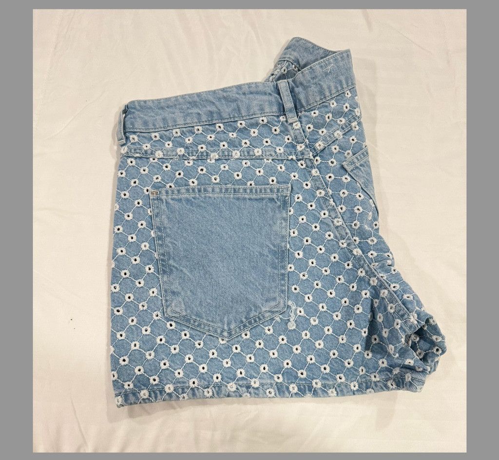 Zara Zara Openwork embroidery denim top Size M & Shorts Size 6 US Size M / US 6-8 / IT 42-44 - 9 Thumbnail