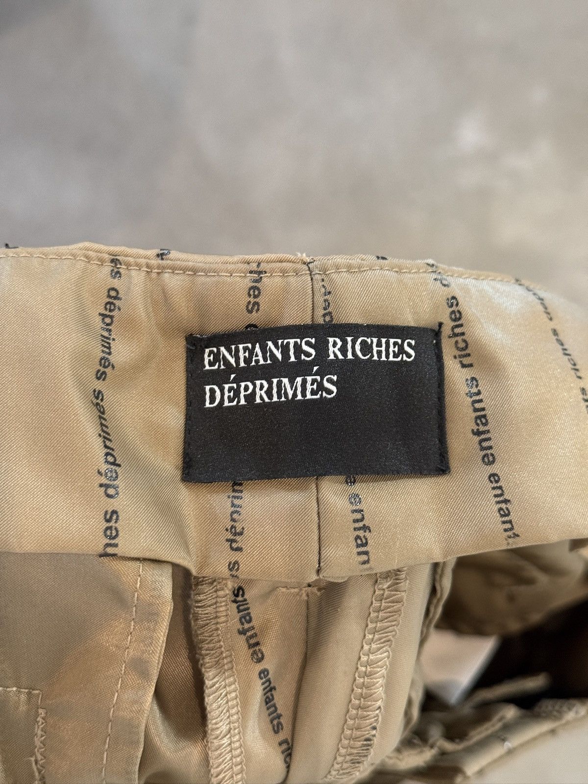 Enfants Riches Deprimes ERD Brown Nylon Logo Print Pants Size US 29 - 8 Thumbnail