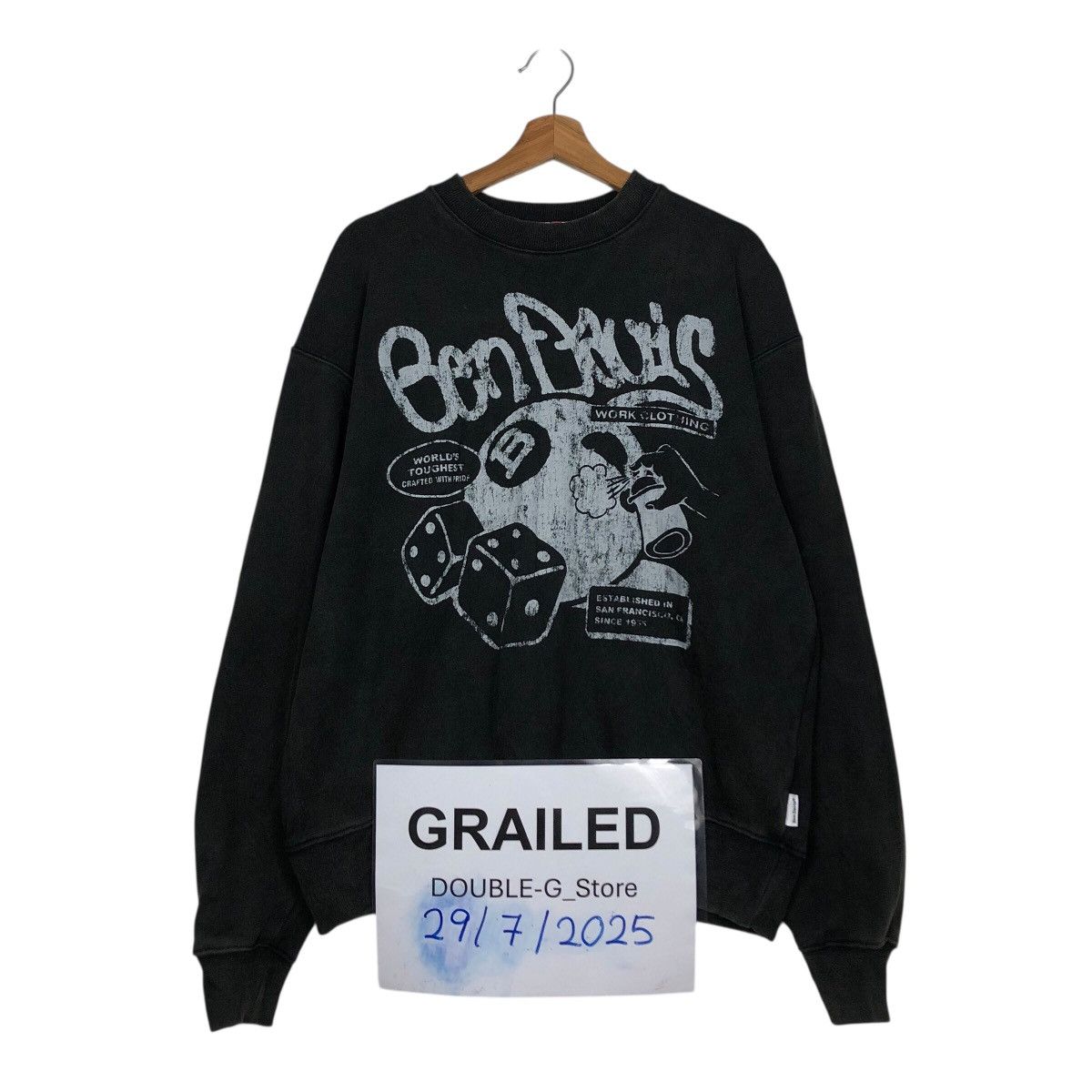 Japanese Brand 📌Vintage Sweatshirt Crewneck Ben Davis Big Logo Punk Style Size US M / EU 48-50 / 2 - 1 Thumbnail