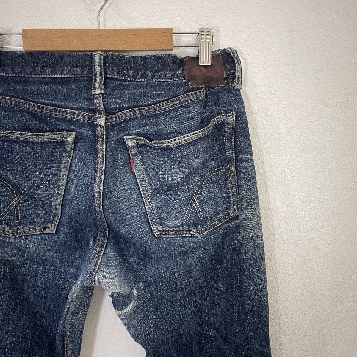 Full Count & Co. Vintage Full Count Redline Selvedge Denim Jeans Size US 30 / EU 46 - 9 Thumbnail