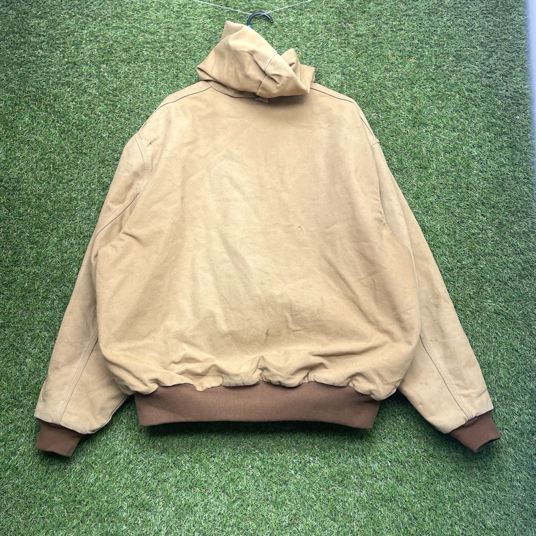 Carhartt Carhartt Jacket Mens 2XL Brown Quilt Lined Duck Canvas Full Zip Hooded J130 211 Size US XXL / EU 58 / 5 - 2 Thumbnail