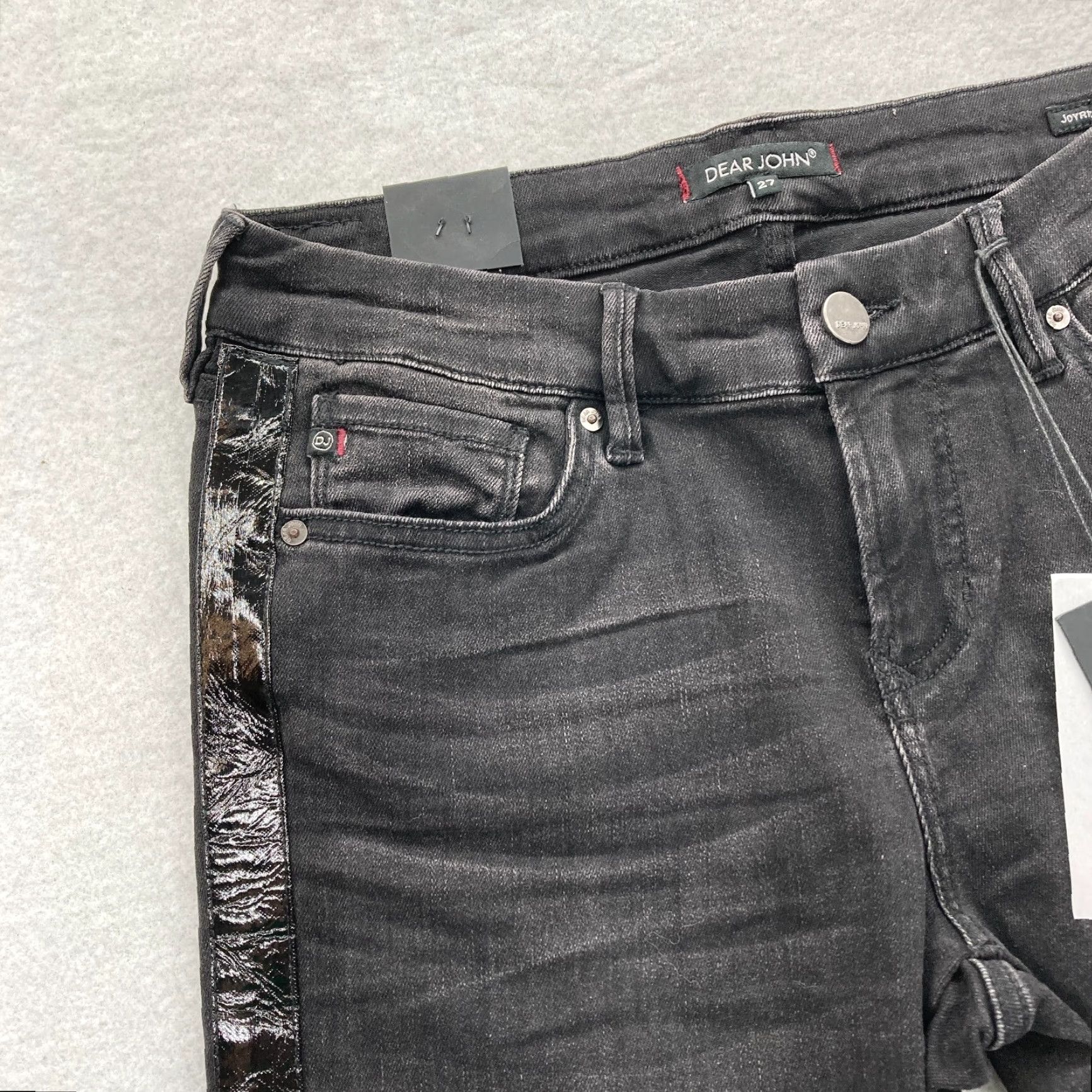 Joyrich Dear John Joyrich Jeans Women's 27 Black Stretch Denim Comfort Skinny Jeans NWT Size 27" / US 4 / IT 40 - 3 Thumbnail