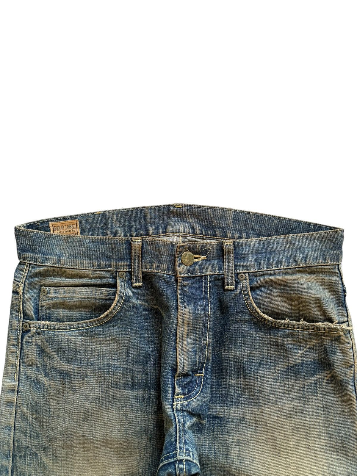 Lee Vintage Japanese Lee Riders Mud Wash Distress Baggy Jeans Size US 34 / EU 50 - 4 Thumbnail
