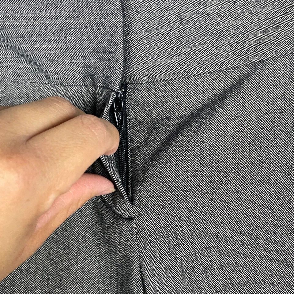 Loft Loft Dress Pants Women's Size 0 Hook & Eye Gray Straight Leg Size 25" / US 0 / IT 36 - 3 Thumbnail