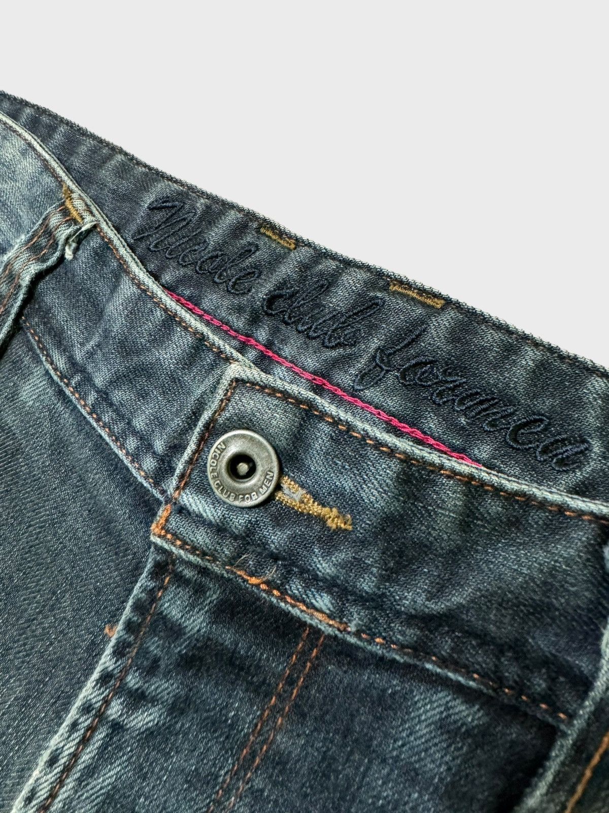 5351 POUR LES HOMMES VTG Nicole Club For Men Fade Blue Stretch Denim Flare Jeans Size US 30 / EU 46 - 9 Thumbnail