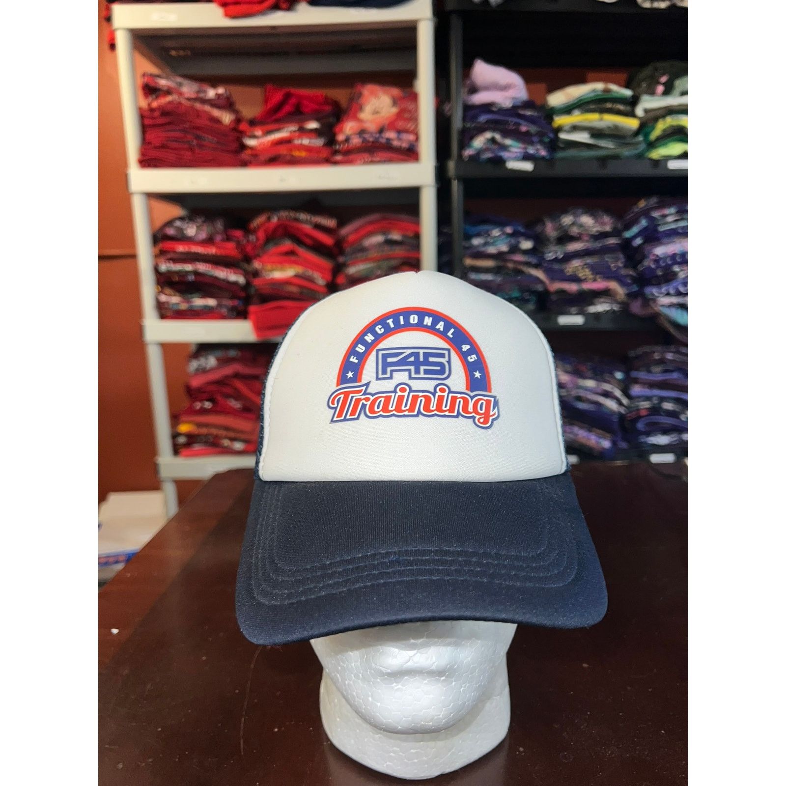 Vintage Functional Training Hat F45 White Trucker Snapback Cap Size ONE SIZE - 1 Thumbnail