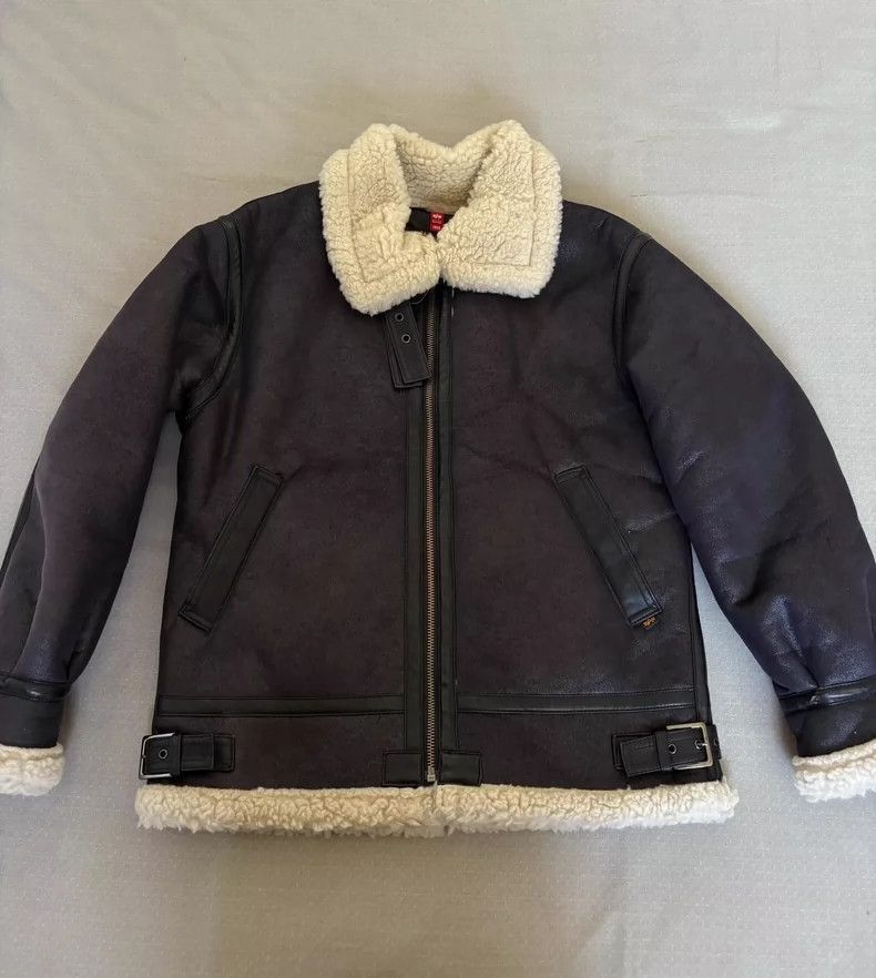 Yohji Yamamoto Alpha B3 Flight Jacket with Shearling Trim-2506 Size L / US 10 / IT 46 - 3 Thumbnail