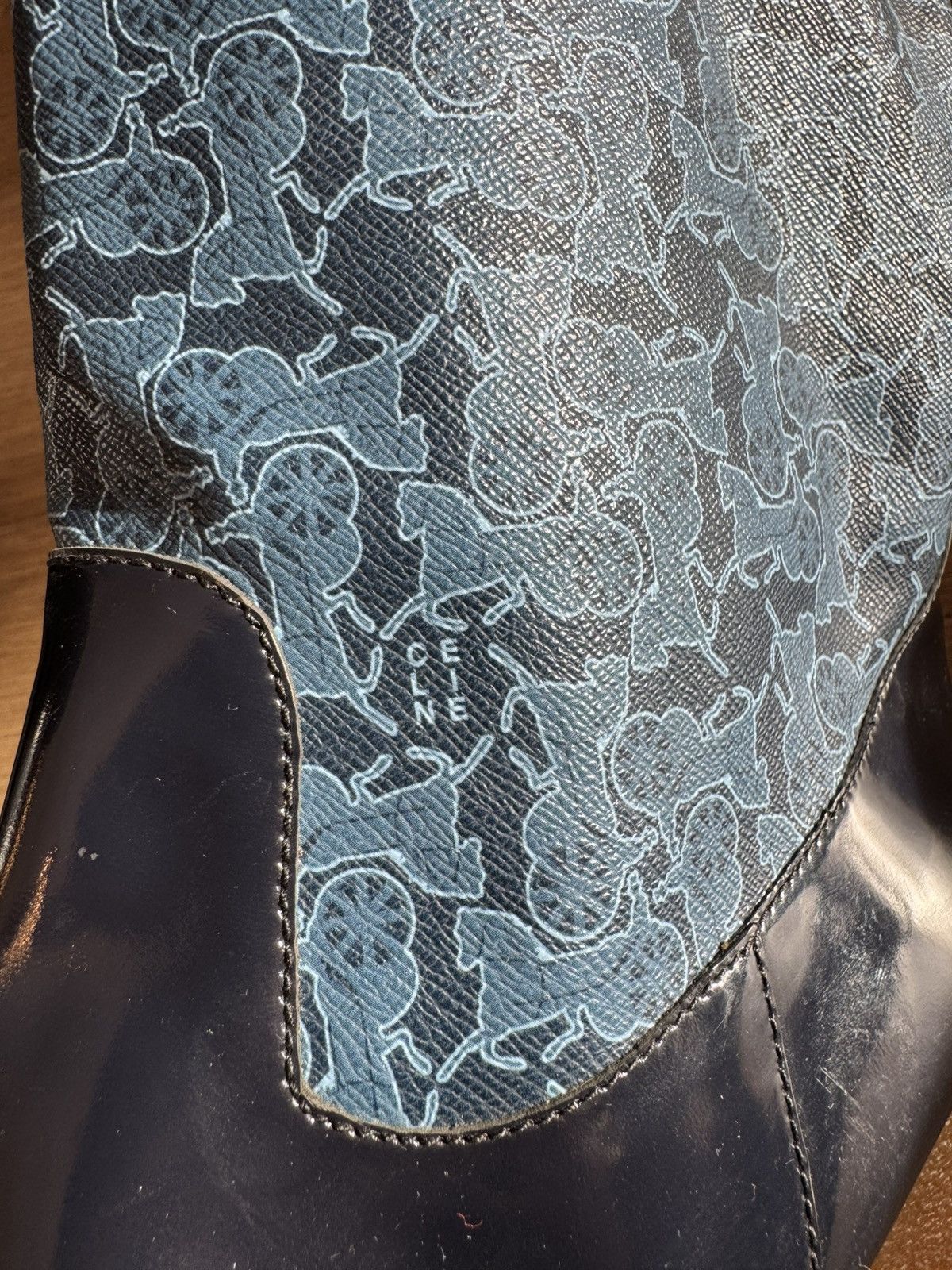 Celine Celine Paris Monogram Navy boots 40 ankle boots womens boots Size US 10 / IT 40 - 10 Thumbnail
