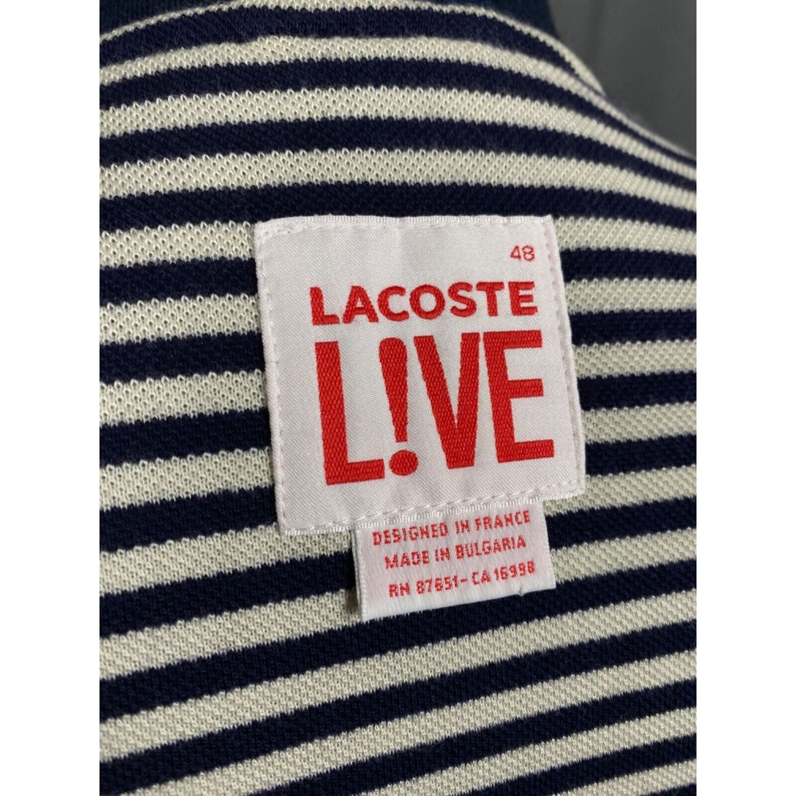 Lacoste Lacoste LIVE! Men's Blue Bomber Jacket Size 48 Size US M / EU 48-50 / 2 - 10 Thumbnail