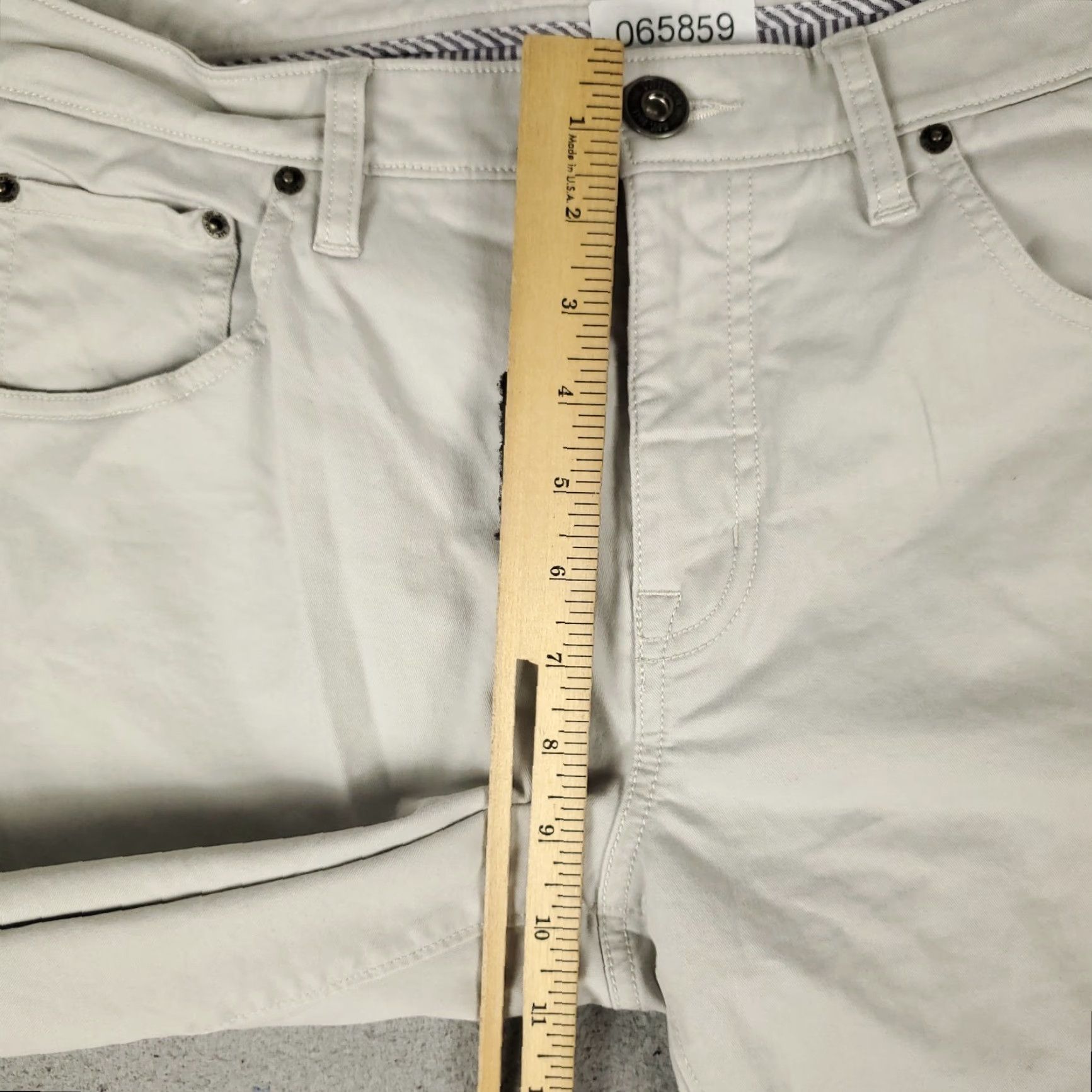UNTUCKit UNTUCKit Pants Mens 33x32 Gray Chino 5-Pocket Flat Front Regular Straight Casual Trousers Mens Width 33in Inseam 32in 5 Pocket Belt Loops Logo Cotton Size US 33 - 4 Thumbnail