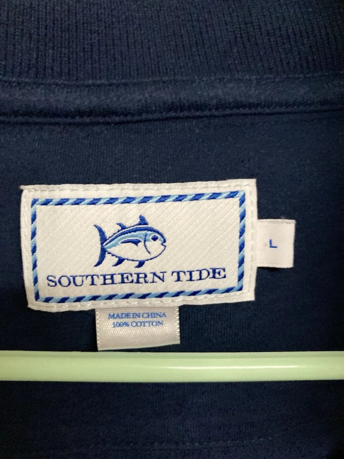 Southern Tide Southern Tide Cruiser 1/4 Zip Pullover Blue Size Large Size US L / EU 52-54 / 3 - 5 Thumbnail