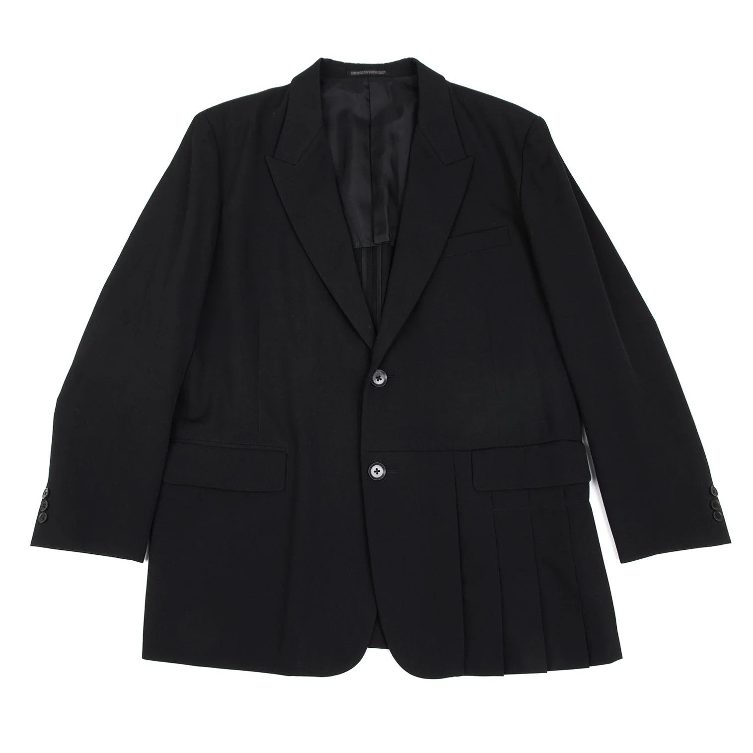 Yohji Yamamoto Yohji Yamamoto Wool Gabardine Jacket Black 2 Size US M / EU 48-50 / 2 - 1 Thumbnail