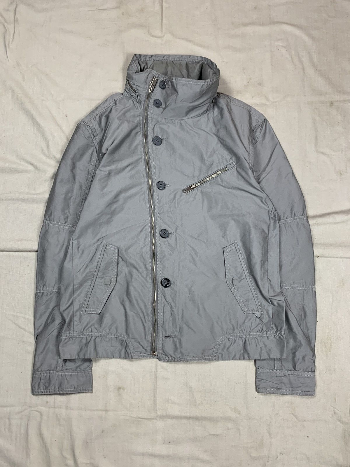 Solid Homme Rare 2012 Solid Homme Wooyoungmi Futuristic Asymetric Jacket Size US S / EU 44-46 / 1 - 1 Thumbnail