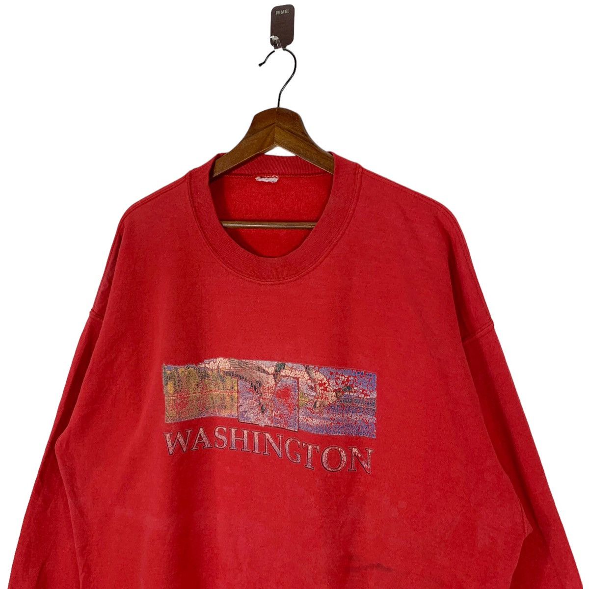 Vintage VINTAGE 90s WASHINGTON DUCK HUNTING PHOTO PRINT CREWNECK Size US L / EU 52-54 / 3 - 4 Thumbnail