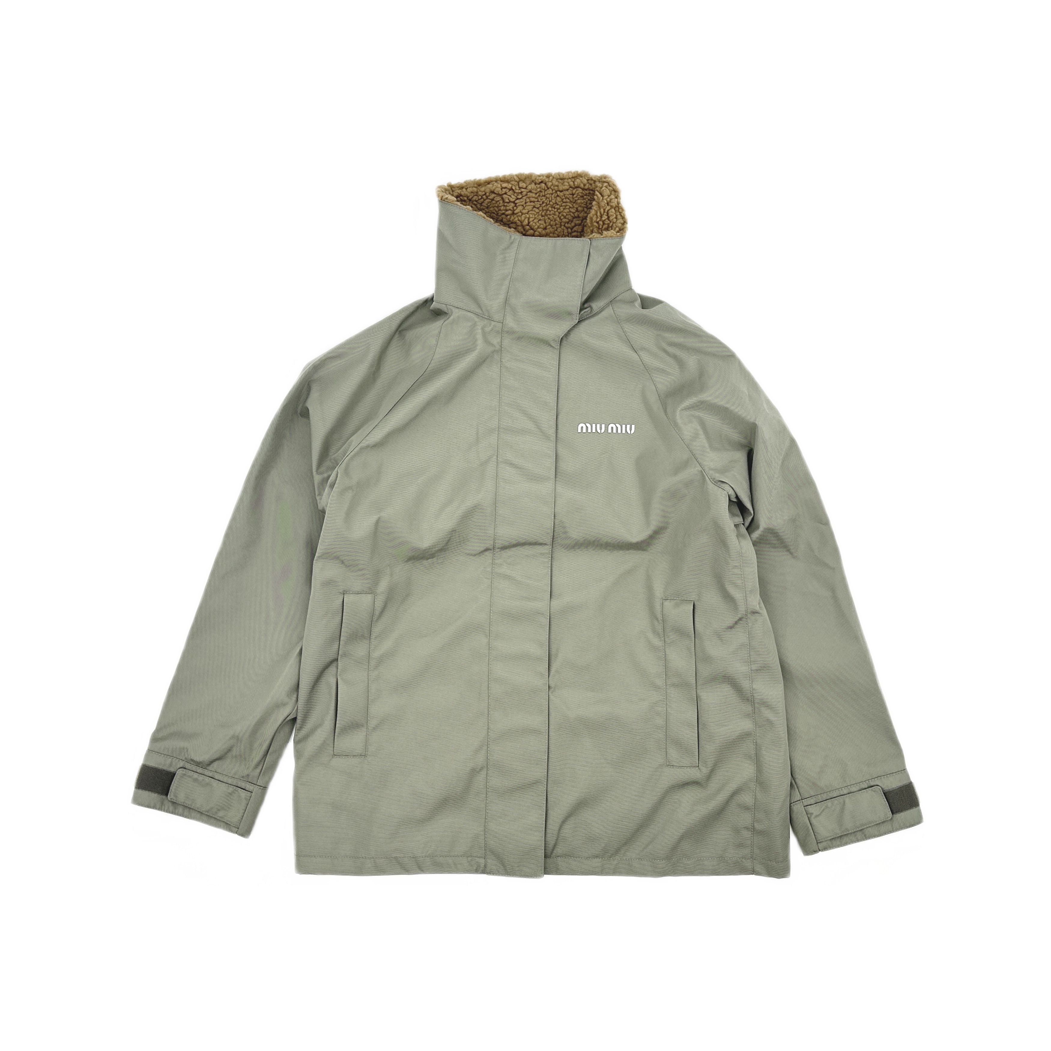 Miu Miu Miu Miu Cordura Logo Zip Jacket Size 36 Size XS / US 0-2 / IT 36-38 - 1 Thumbnail