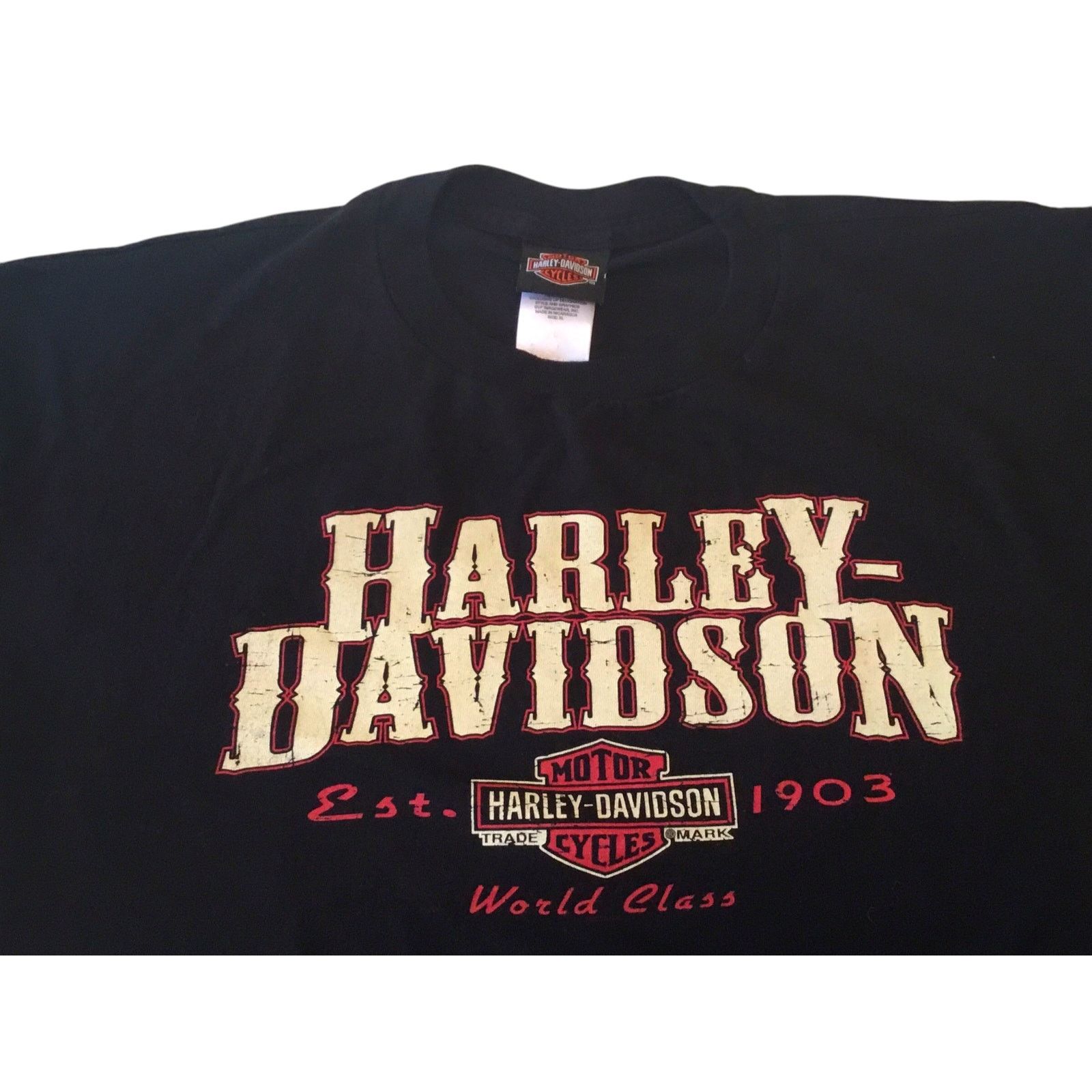 Harley Davidson Harley Davidson XL T-Shirt Vintage Jamestown NY World Class Size US XL / EU 56 / 4 - 4 Thumbnail
