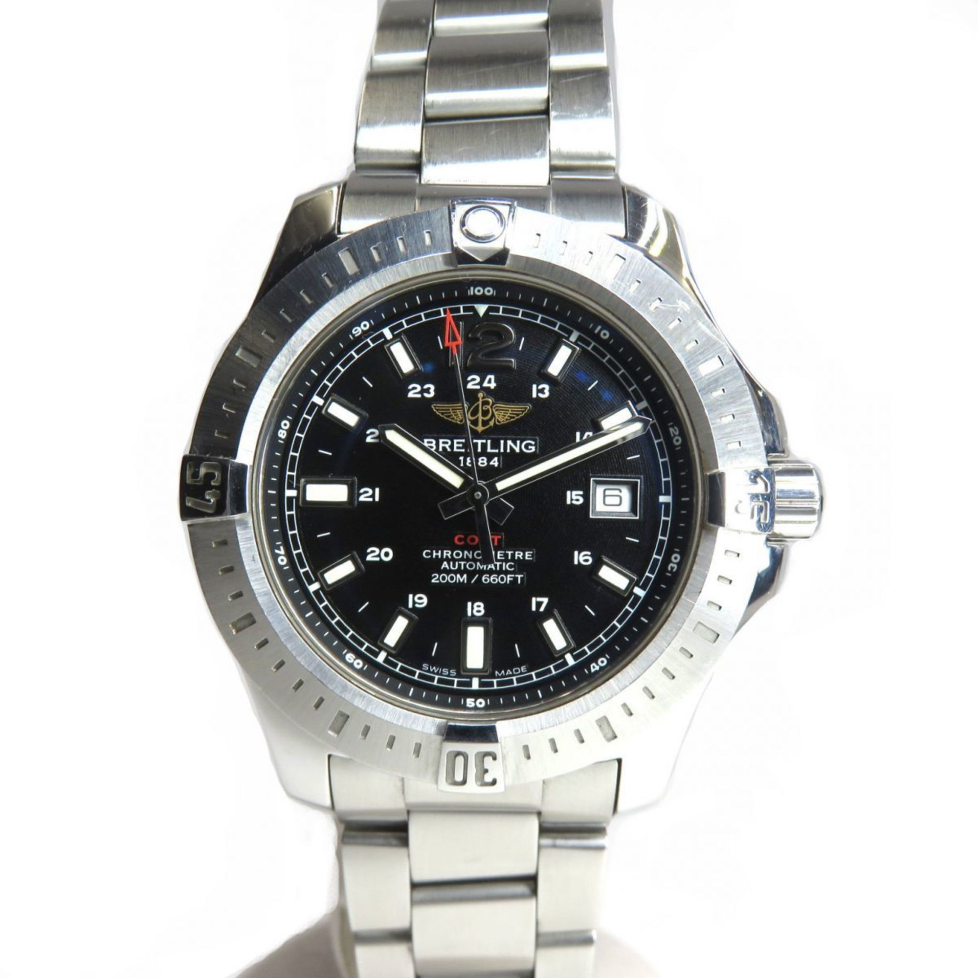 BREITLING Colt 44 Automatic Date A17388 Black Men's Watch