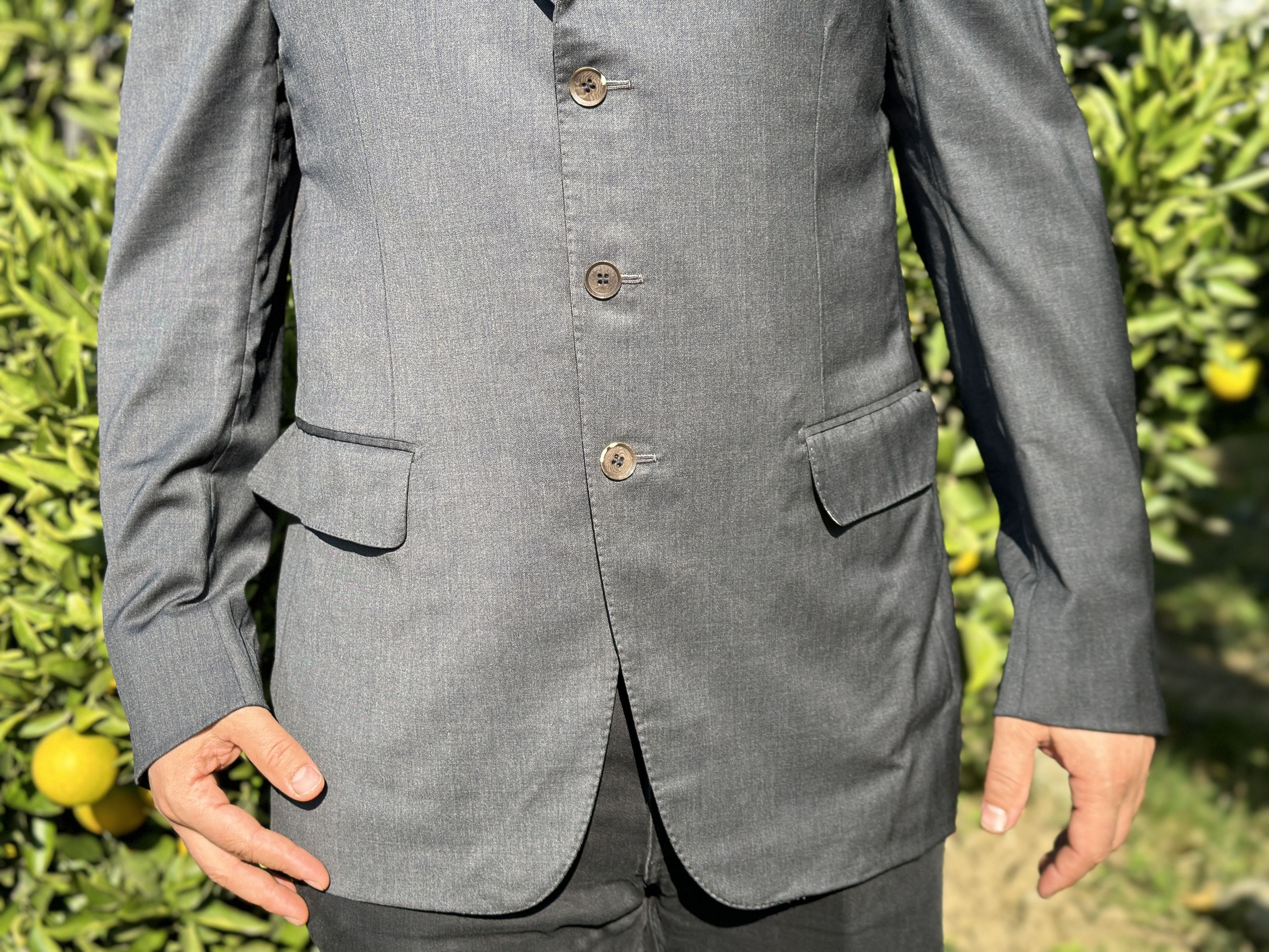 Isaia Isaia Napoli Aqua Spider Tuxedo Formal Jacket Size 54 7 R L Size 54R - 16 Thumbnail