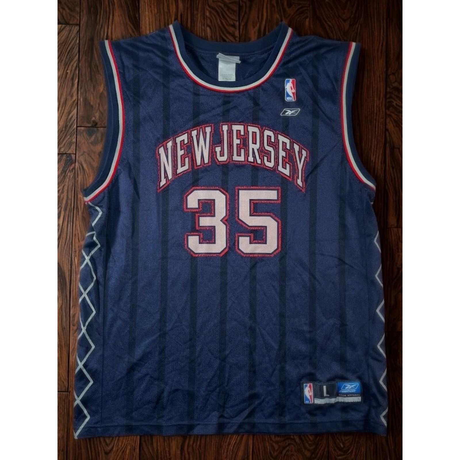 Reebok Jason Collins New Jersey Nets Reebok Jersey Y2K Size L Rare Size US L / EU 52-54 / 3 - 5 Thumbnail