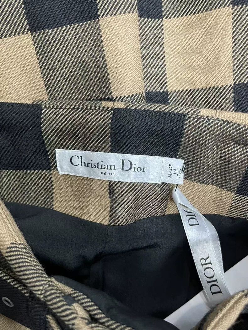 Dior Dior Brown Plaid Pleated Skirt-2505 Size US 36 / EU 52 - 5 Thumbnail