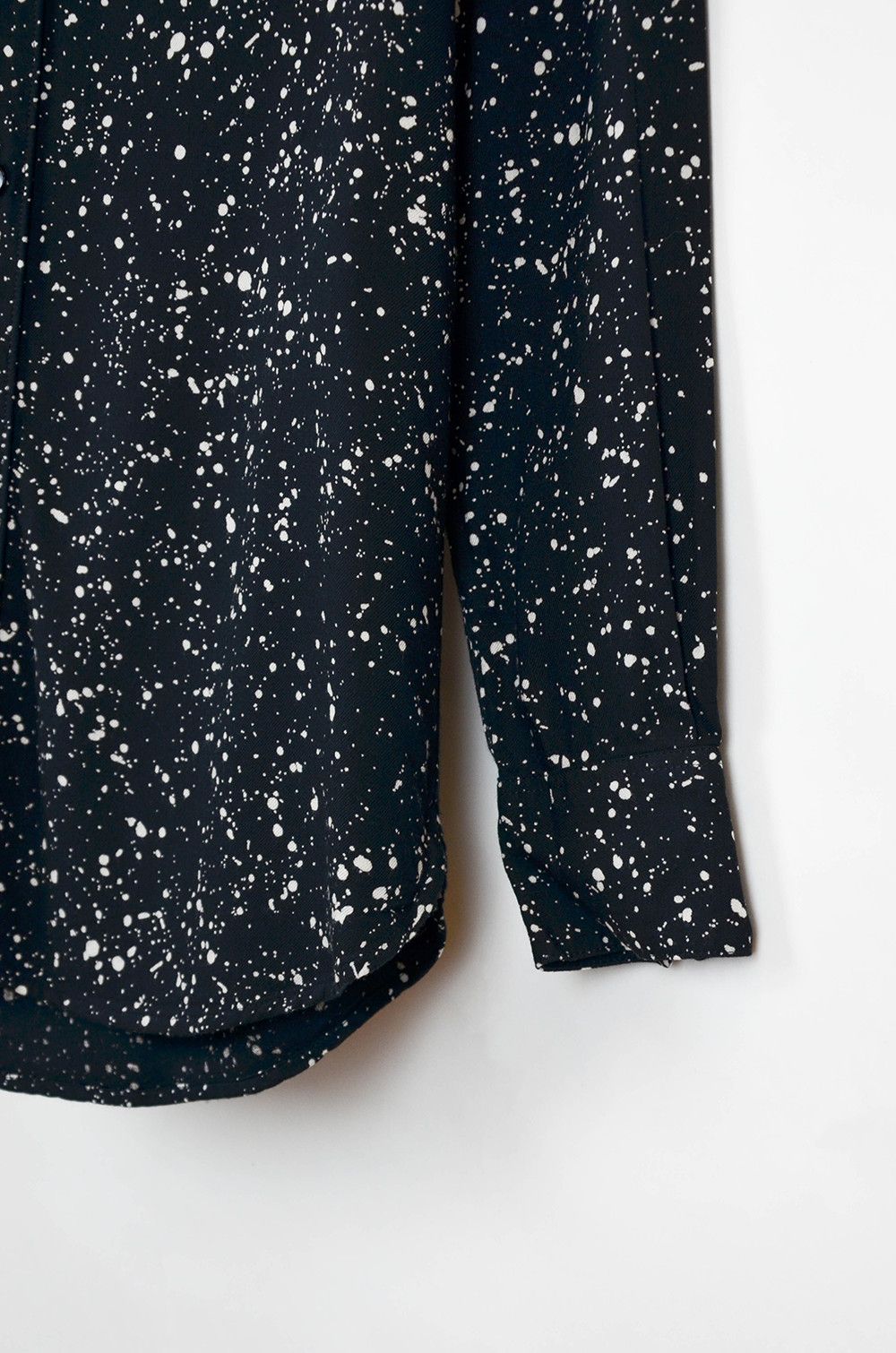 Saint Laurent Paris × Vintage SAINT LAURENT FW15 Paint Splatter Look Viscose Shirt - 36 Size XS / US 0-2 / IT 36-38 - 3 Thumbnail