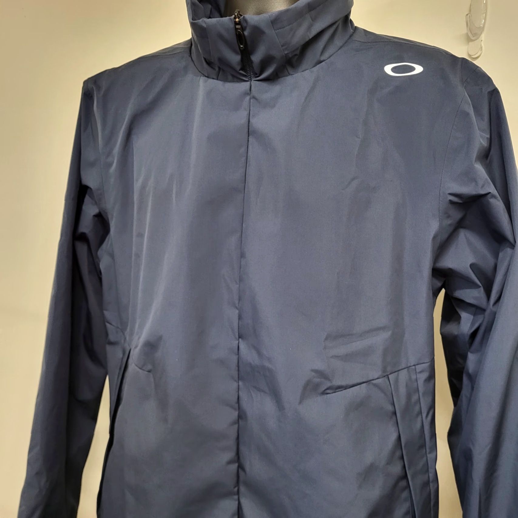 Oakley Oakley Jacket Men's M Blue Performance Fit Hood & Logo Outdoor Hiking Jacket Size US M / EU 48-50 / 2 - 2 Thumbnail