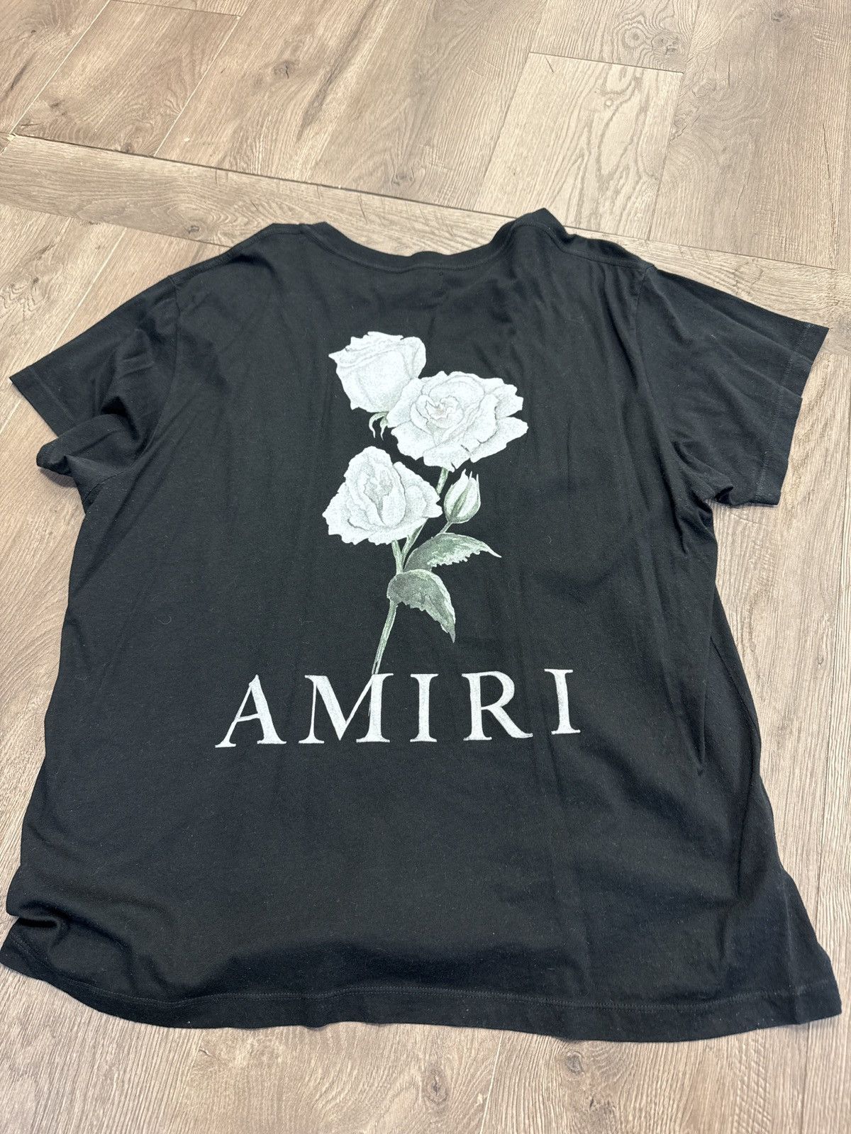 Amiri Amiri floral back hit t shirt black Size US L / EU 52-54 / 3 - 1 Thumbnail