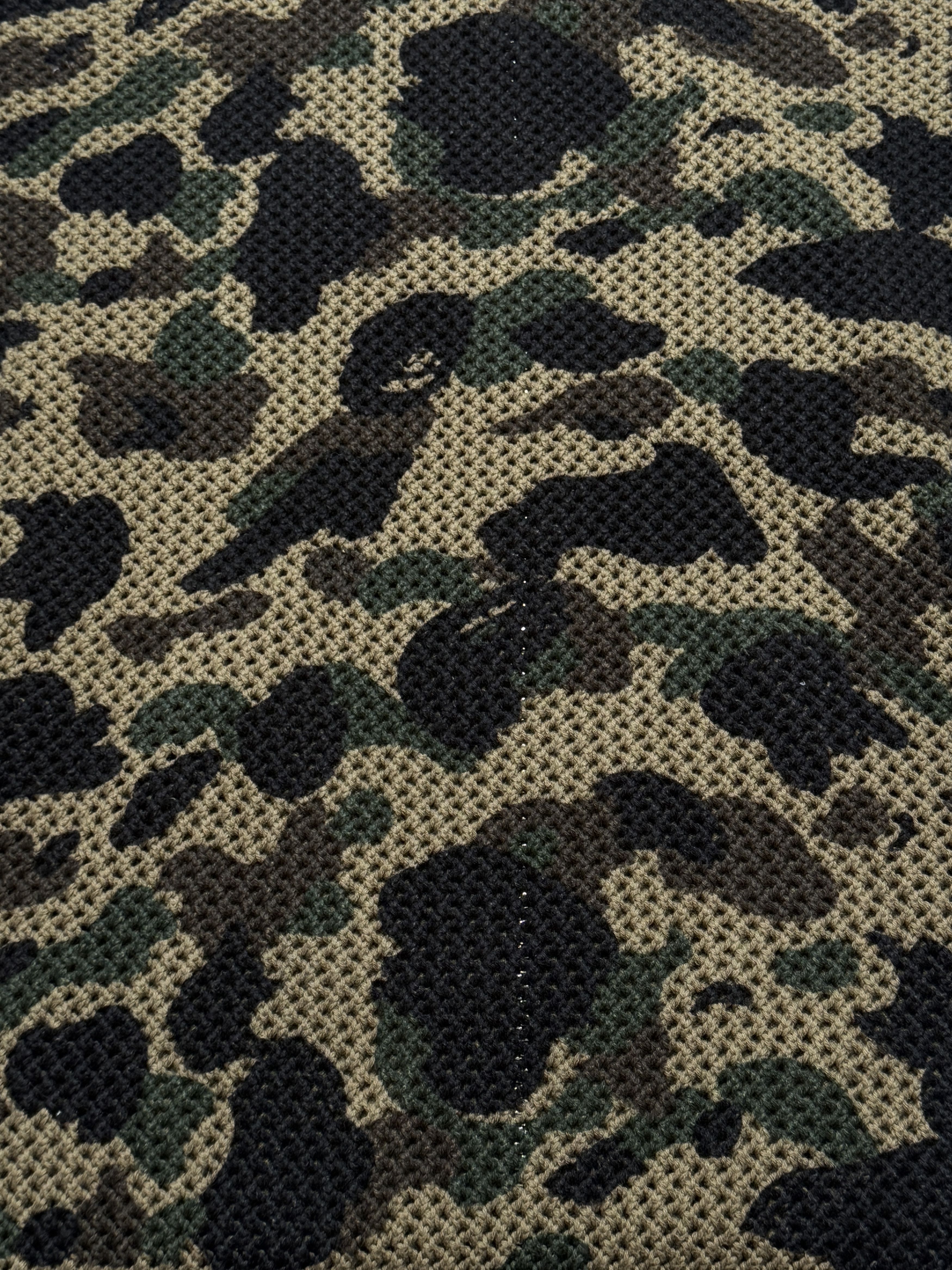 Bape 1ST CAMO CROCHET SHARK FULL ZIP HOODIE Size US L / EU 52-54 / 3 - 10 Thumbnail