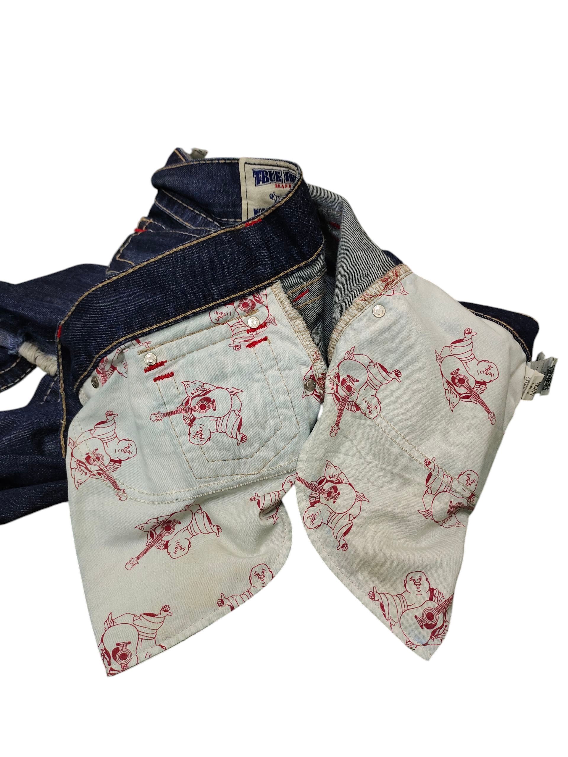 True Religion True Religion Straight Clawmark Distress Denim Jeans Size US 42 / EU 58 - 14 Thumbnail