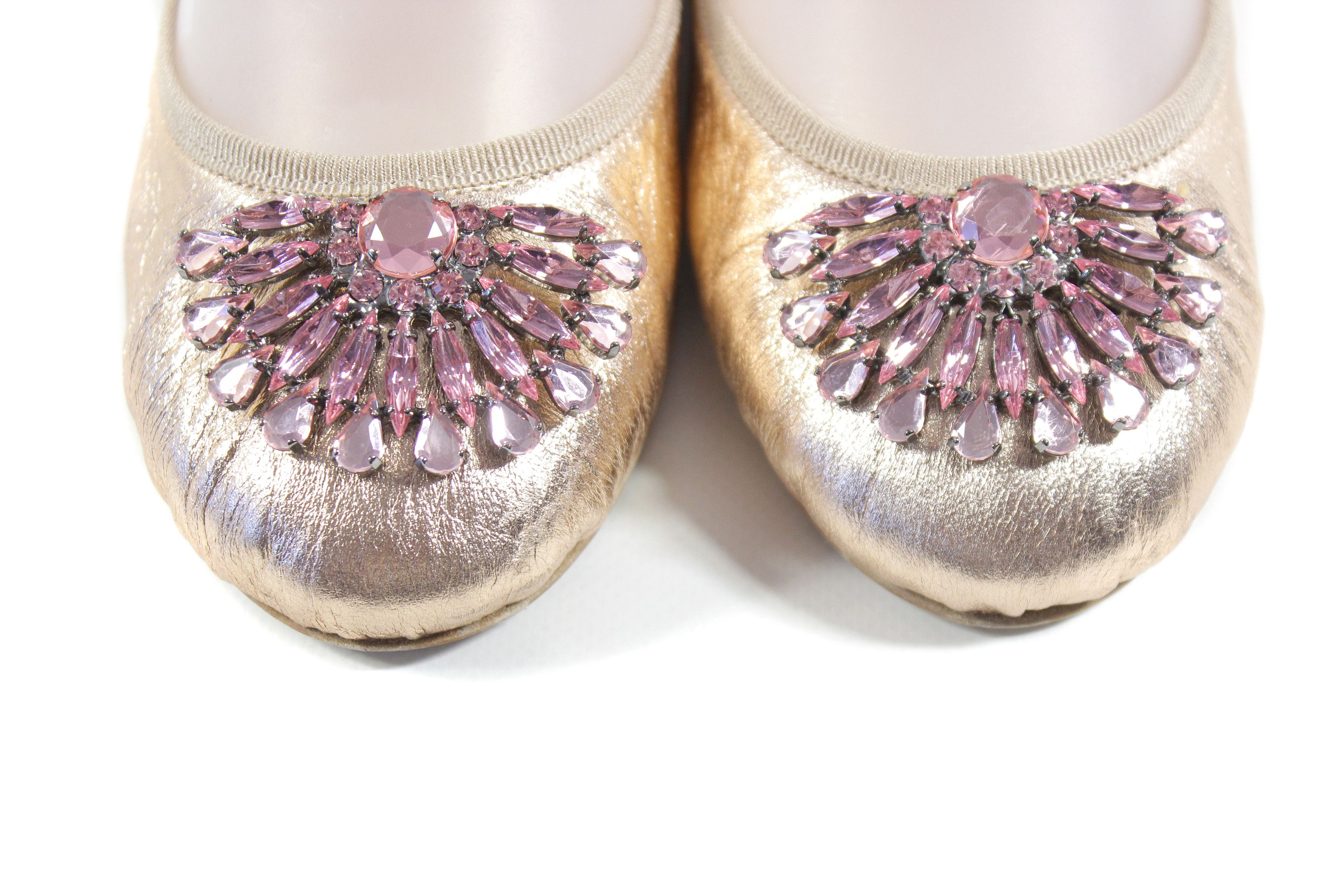 Jimmy Choo Rocks Leather Ballet Vintage Y2K Size US 9.5 / IT 39.5 - 4 Thumbnail
