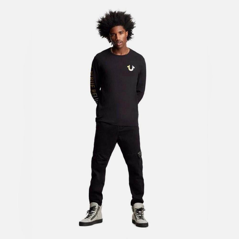 True Religion True Religion Marco Cargo Black Pants Men Sz 40 $199 Size US 40 / EU 56 - 1 Thumbnail