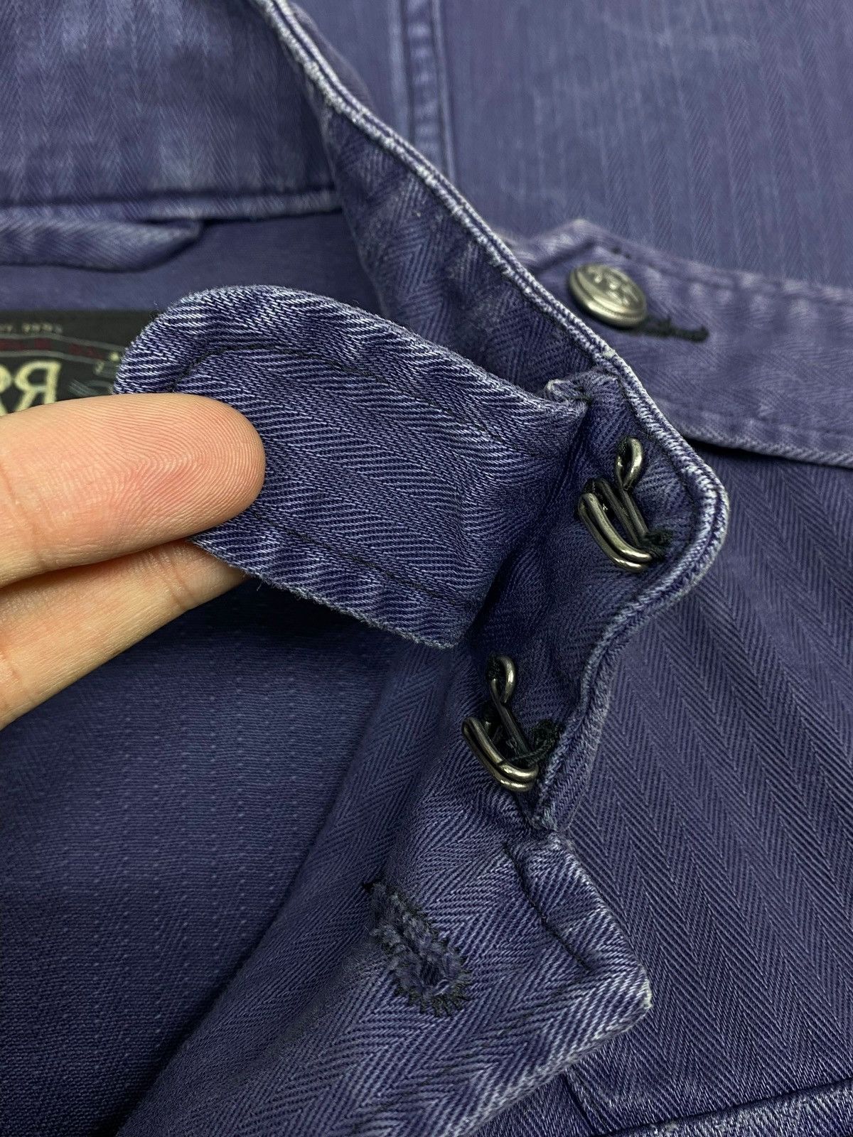RRL Ralph Lauren RRL Double R Ralph Lauren Vintage Denim Jacket Officer Vibe Size S / US 4 / IT 40 - 21 Thumbnail