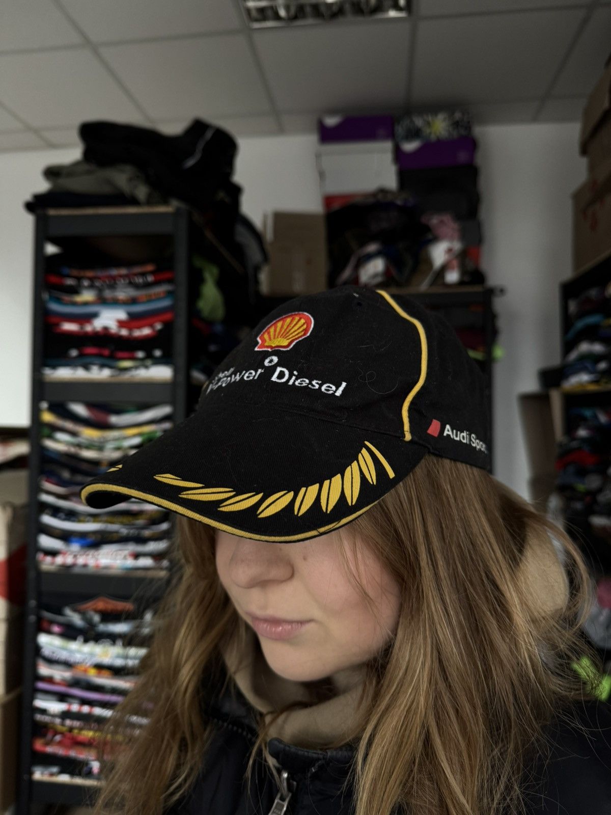 Vintage V-power Diesel vintage moto racing cap rare hat Audi Size ONE SIZE - 1 Thumbnail