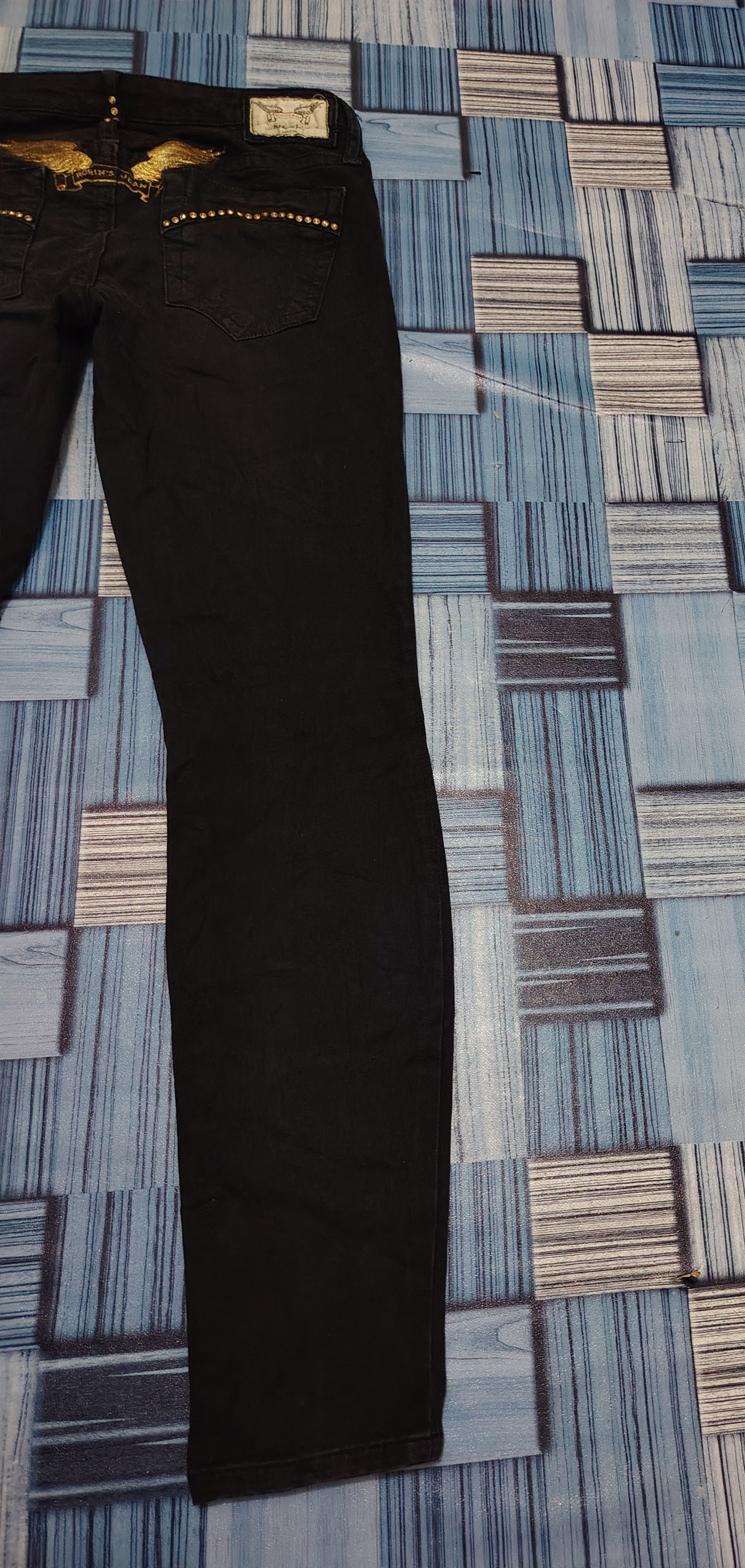 Robins Jeans Robin Jeans Embroidered back Wings Bead Stretch Skinny Pants Size US 30 / EU 46 - 13 Thumbnail