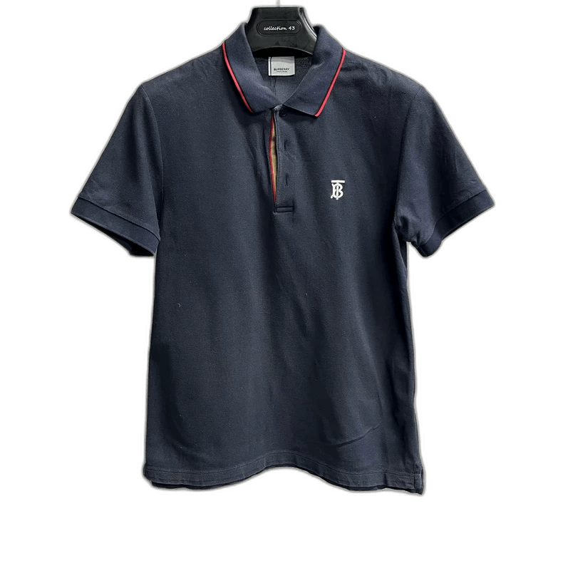 Burberry Burberry Classic Navy Polo Shirt for Men Size US S / EU 44-46 / 1 - 1 Thumbnail