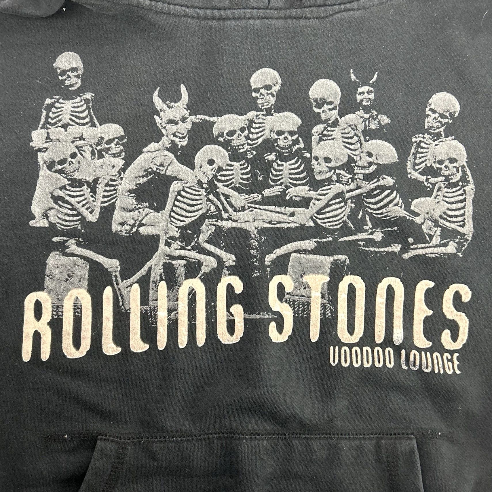 Vintage VINTAGE Rolling Stones Hoodie Black Voodoo Lounge World Tour Sweatshirt L 90s Mens Women? Size US L / EU 52-54 / 3 - 2 Thumbnail