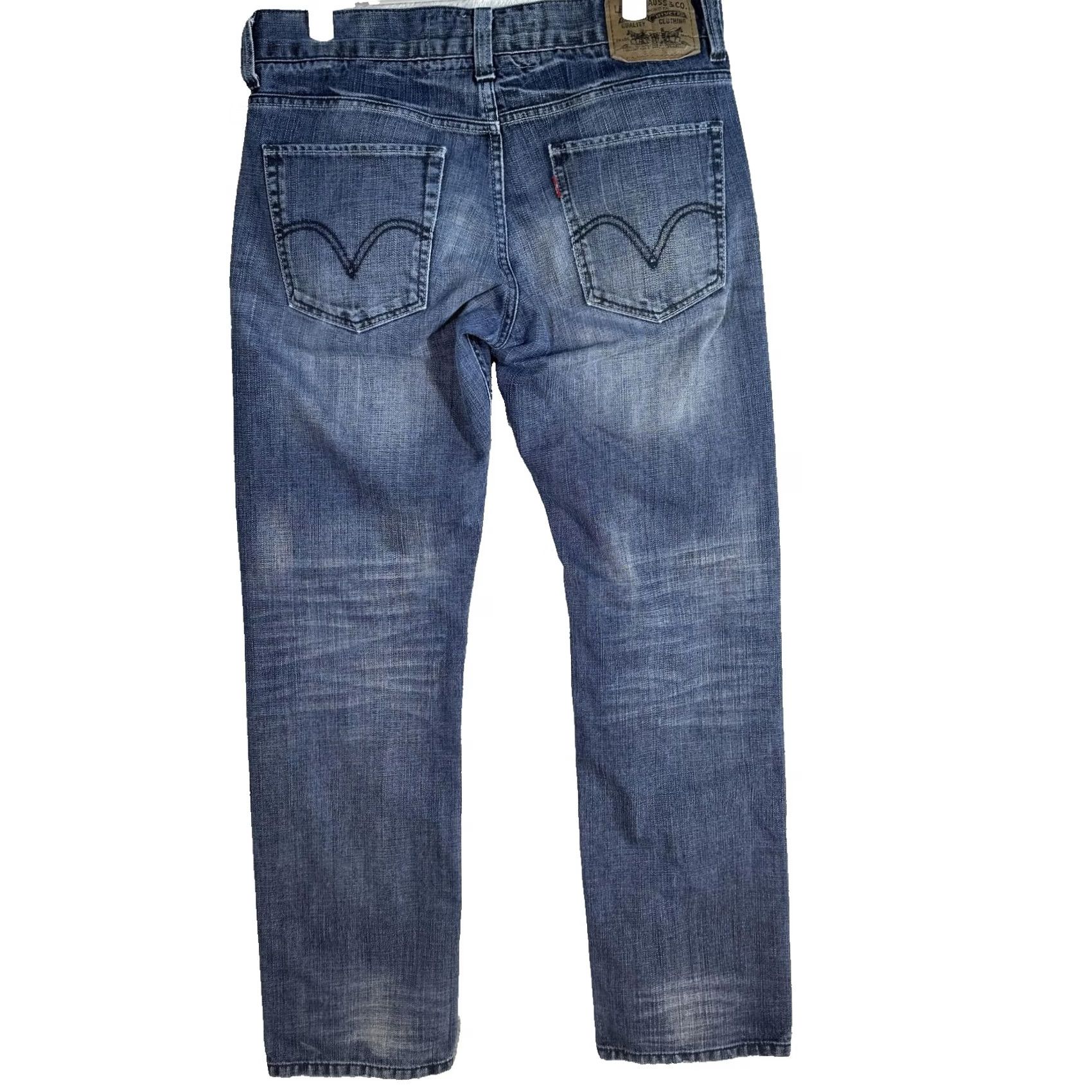 Levi's Levi's 511 Jeans Mens 34x30 Blue Skinny Fit Whiskered Denim Medium Wash Denim Zip Fly Button Closure 5-Pocket Pockets Mid Rise 10-12in Regular Size US 34 / EU 50 - 2 Thumbnail