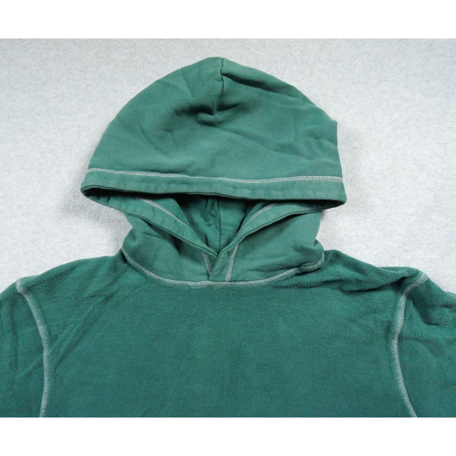 Vintage Mate Sweatshirt Womens XS/S Green Hoodie Pullover Inside Out Sweater Ladies Size S / US 4 / IT 40 - 2 Thumbnail