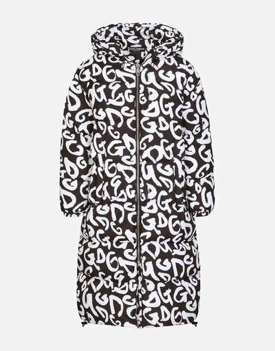 Dolce & Gabbana o1y0825 Hooded Coat in Black/White Size M / US 6-8 / IT 42-44 - 1 Thumbnail